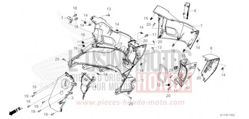 COUVERCLE INTERNE WW125AP de 2023